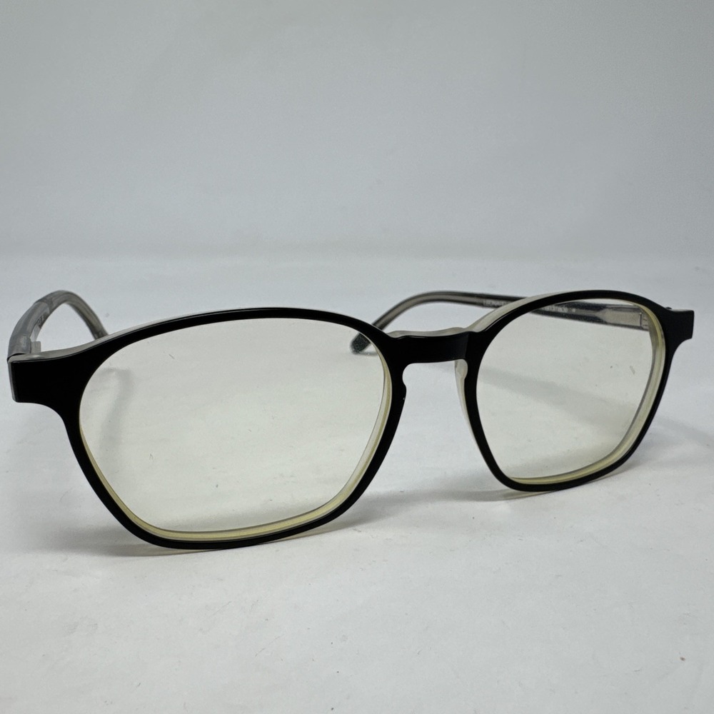 Leonard Collection Handmade Eyeglass Frames Only 210 1006‎ 53-17-145 Black Smoke